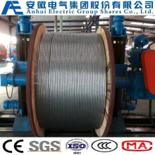 19no. 9AWG, Concentric-Lay-Stranded Aluminum-Clad Steel Conductors, as Wire